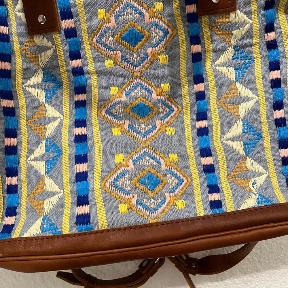 Nena & Co Heritage & Society Falseria Embroidered Backpack Purse Boho Bag View 5